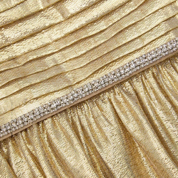 Self-Portrait Gold Metallic Dress - Picture 3 of 3